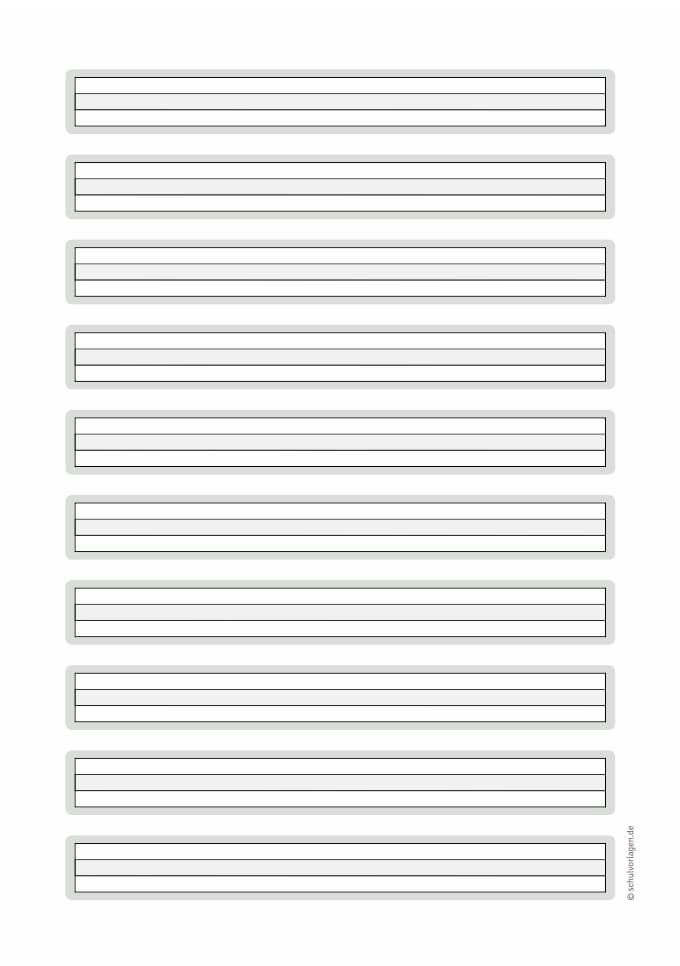 Lineatur DIN A4 für die 1. Klasse ohne Schreiblernhaus