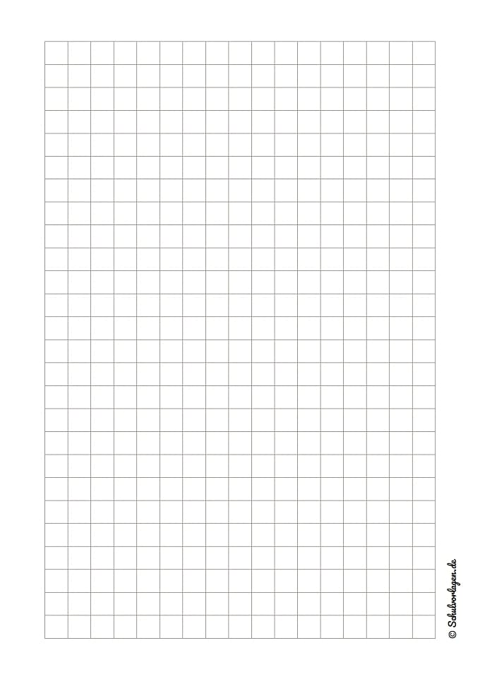 Lineatur R, kariert 10x10 mm