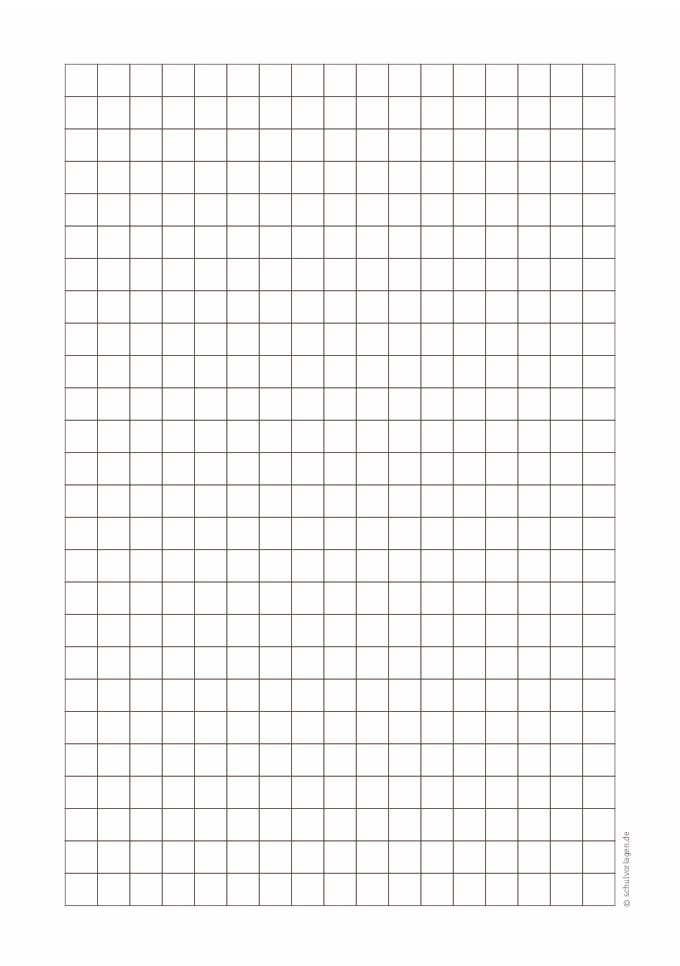 Lineatur R, kariert 10x10 mm