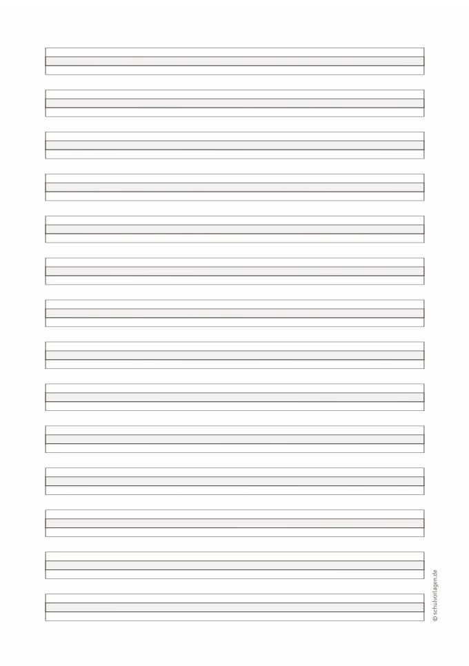 Lineatur 2 zum Ausdrucken