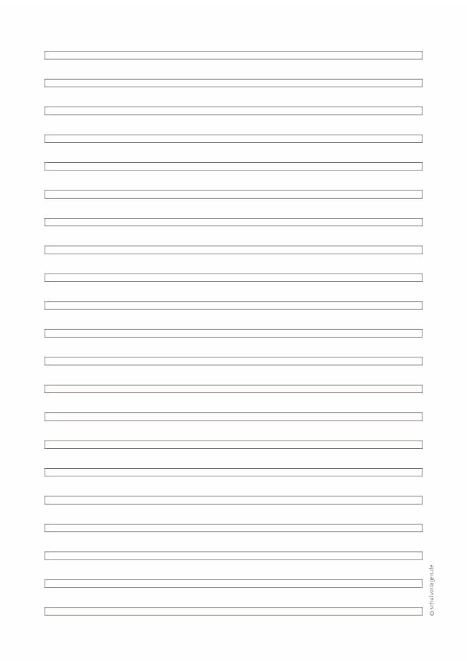 Schreiblineatur DIN A4 für die 3. Klasse