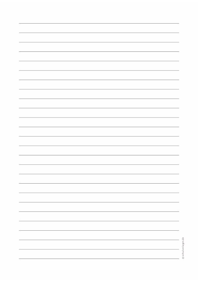 Schreiblineatur DIN A4 für die 4. Klasse