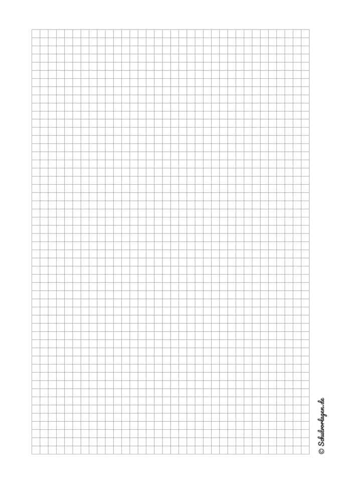 Lineatur kariert 5x5 mm