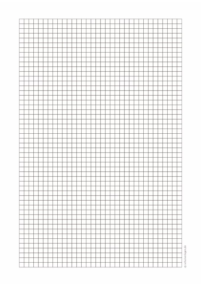 Lineatur kariert 5x5 mm