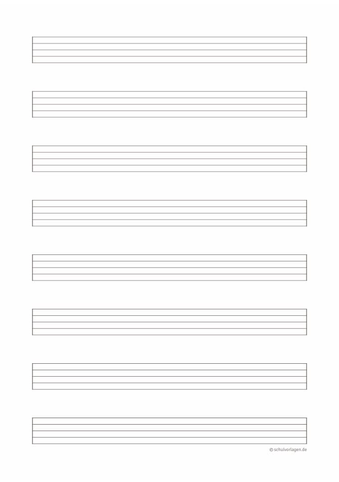 Notenpapier mit größerem Abstand