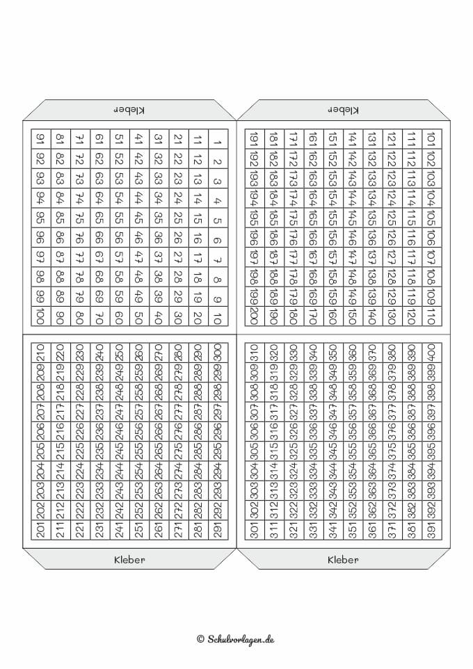 Tausenderbuch 100 - 400